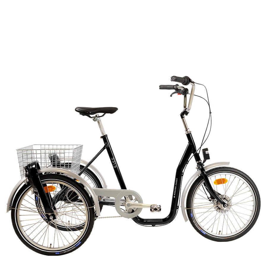 Monark 3313 3-hjuling El, svart