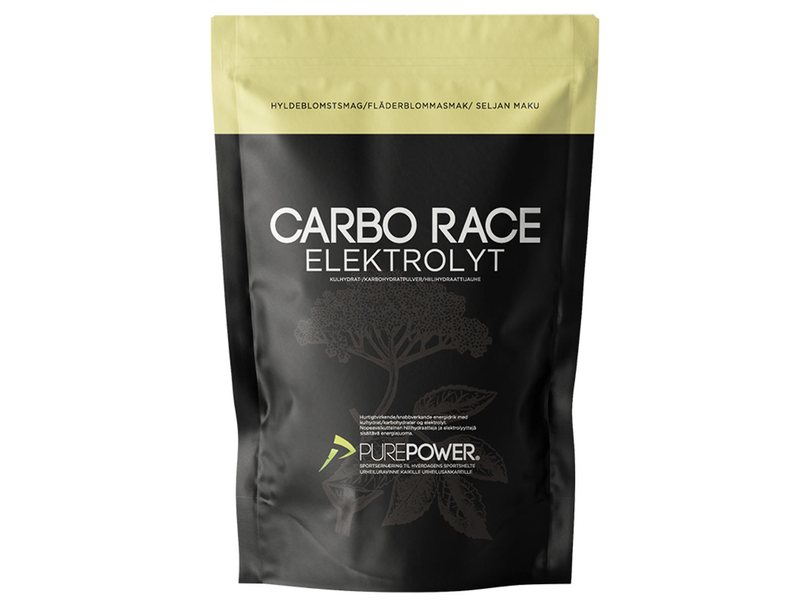 Purepower Electrolyte Energidryck fläder 1kg