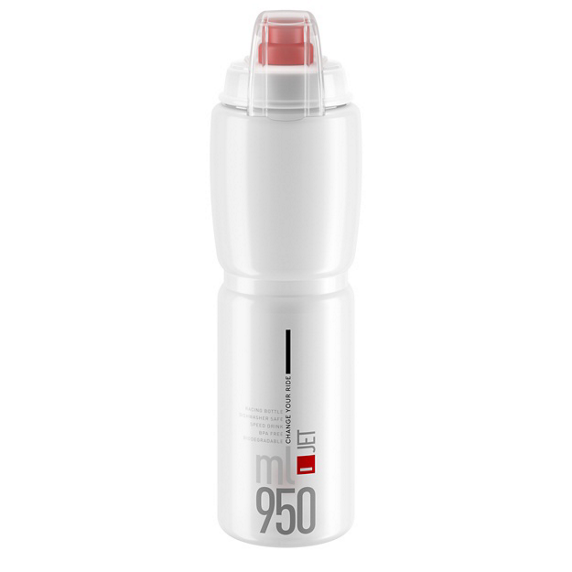 Cykelflaska Elite Jet 950ml, klar