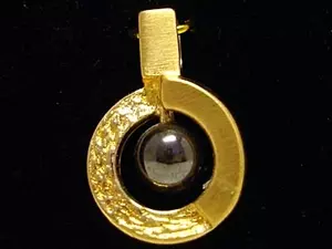 Hänge m hematit sten 18K 180847H 
