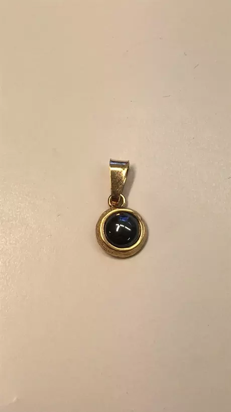 Hänge m hematit sten 18K 180377H