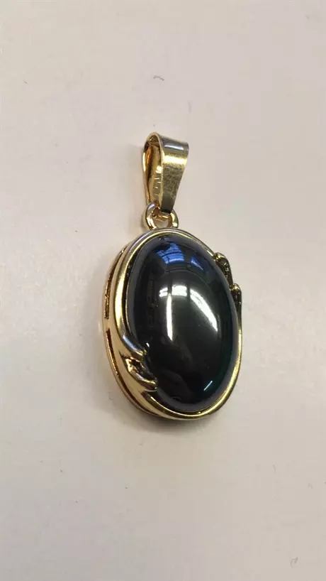 Hänge m hematit sten 18K 180397H