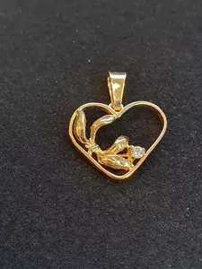 Hjärta m blad o cz 18K 180872H