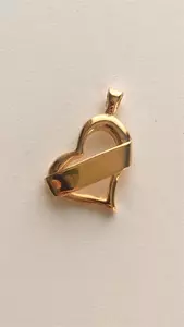 Hjärta m gravyrskylt 18K 181595H 
