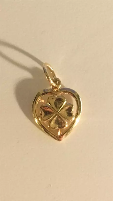Hjärta m fyrklöver 18K 181694H