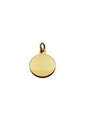 Gravyrbricka 13mm rondell 18K