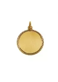 Gravyrbricka 18mm rondell facceterad matt 18K