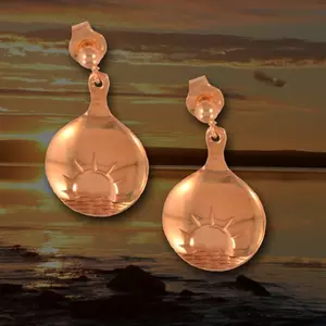 Midnattssol örhänge 18K guld