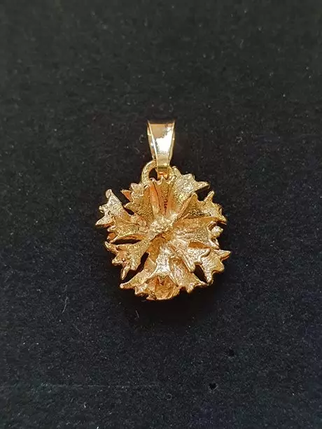 Blåklint hänge stor 18K