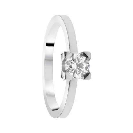 Solitär 0,75 Silver CZ