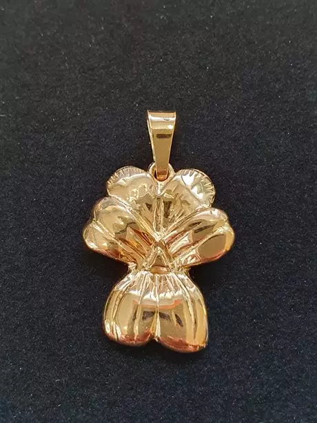 Styvmorsviol hänge 18K 