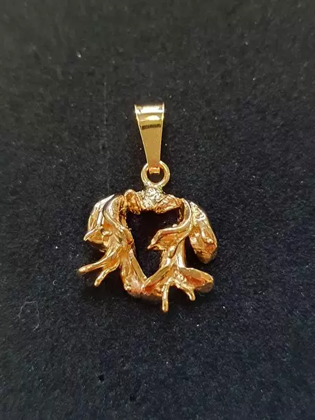 Kaprifol hänge 18K 