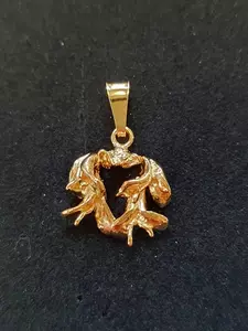 Kaprifol hänge 18K 