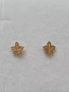 Örhänge löv fasta 18K 180017Ö