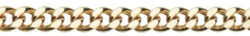 Guldkedja Pansar, ihålig 01-PIH100