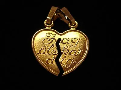 Brythjärta m text 18K 180549H
