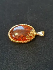 Hänge m bärnsten 18K 180573H