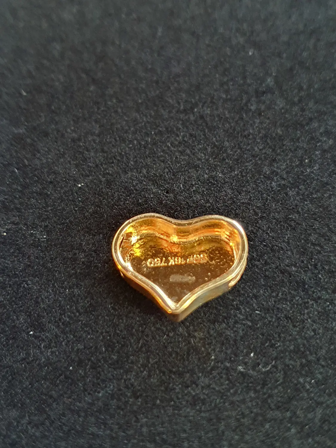 Hjärta matt/blank 18K 181128H