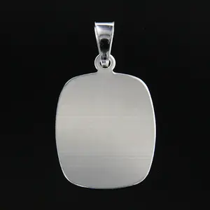 Gravyrbricka 18x15mm Silver