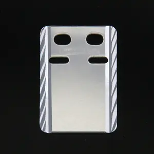 ID bricka 13x19mm facetterad Silver