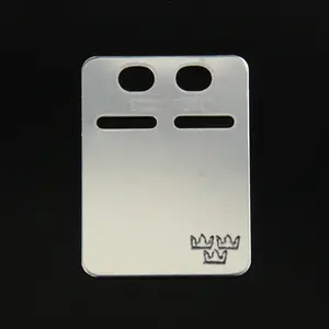 Gravyrbricka 16x22mm ID Silver