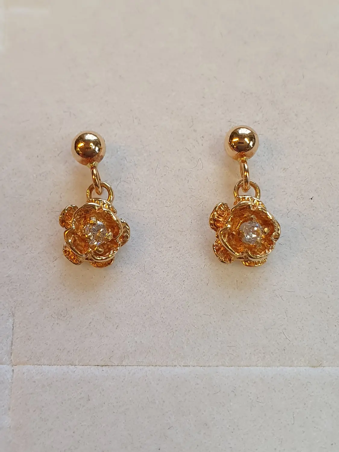 Örhängen blomma hängande 18K 180658Ö