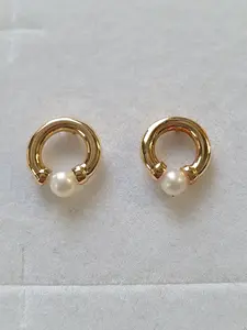 Örhänge m pärla fasta 18K 180742Ö