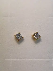 Örhänge 5mm cz sten 18K 180815Ö