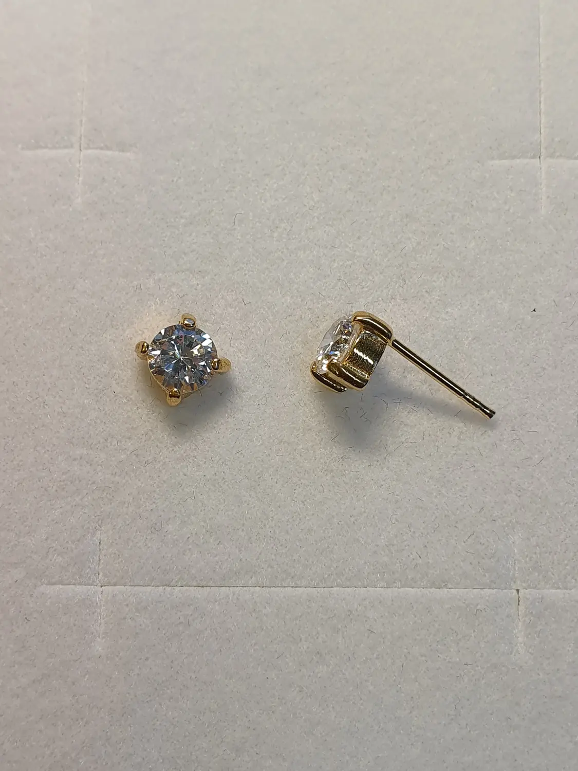 Örhänge 5mm cz sten 18K 180815Ö