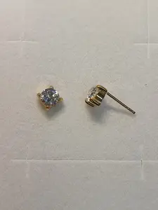 Örhänge 5mm cz sten 18K 180815Ö