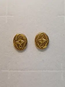 Örhänge m mönster fasta 18K 180820Ö