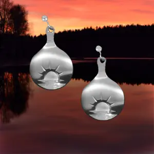 Midnattssol örhänge