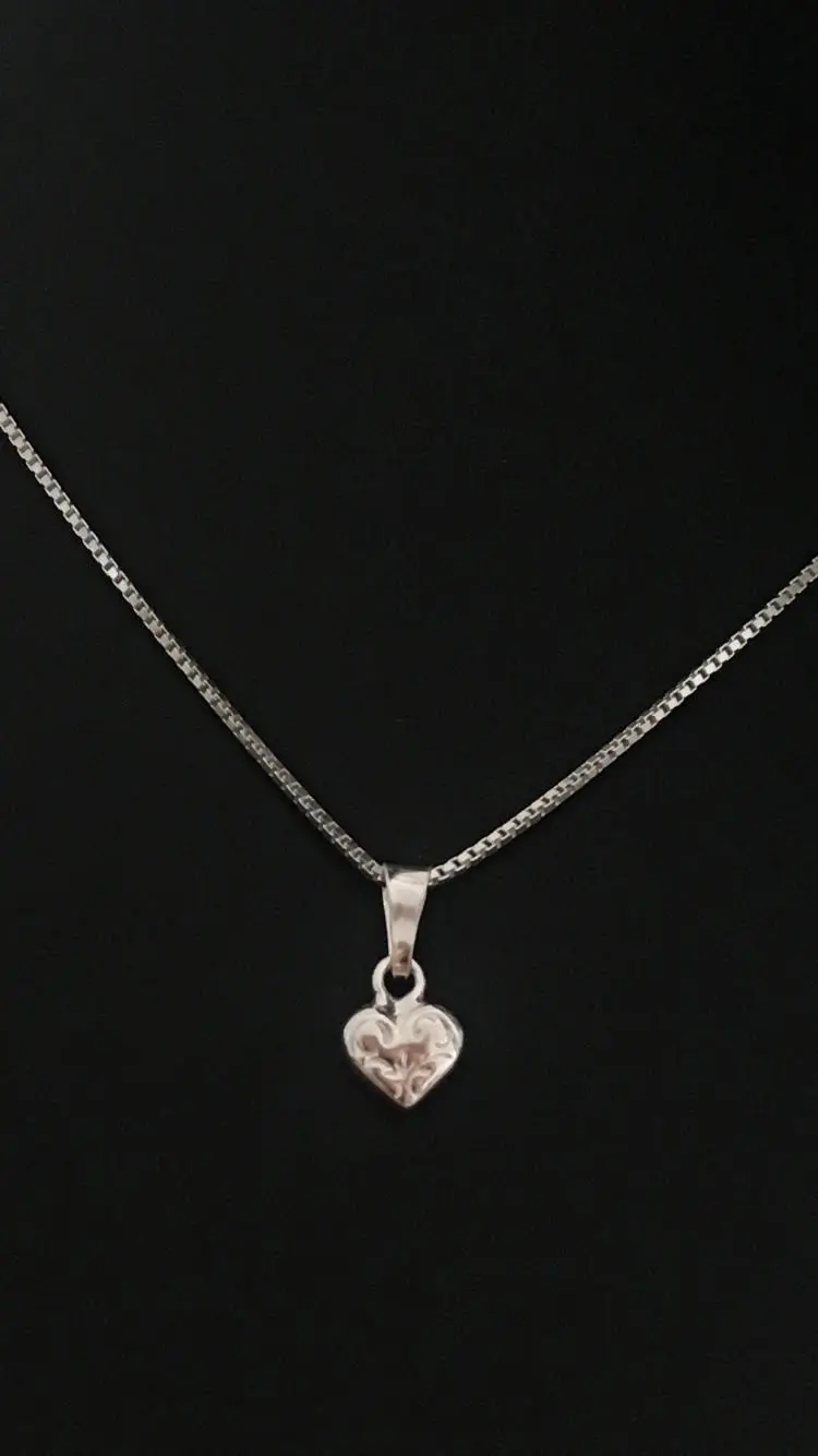 Mönstrat hjärta silver 9250027H