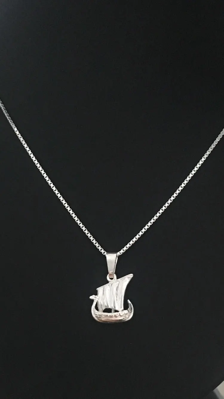 Vikingaskepp - litet silver 9250074H