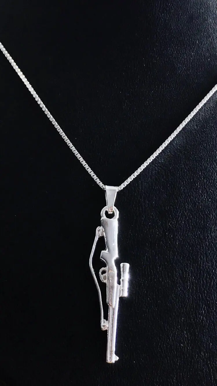 Gevär med kikarsikte silver 9250370H