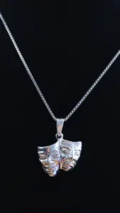 Teatermask - glad & ledsen silver 9250383H