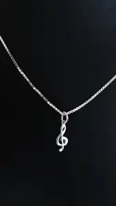 G-klav - liten silver 9250522H