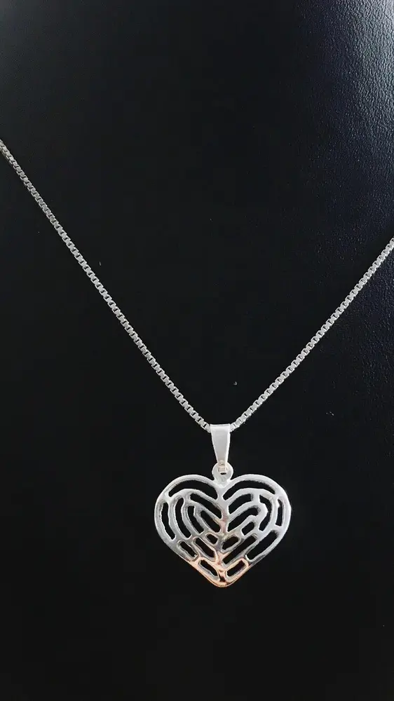 Genombrutet hjärta silver 9250606H