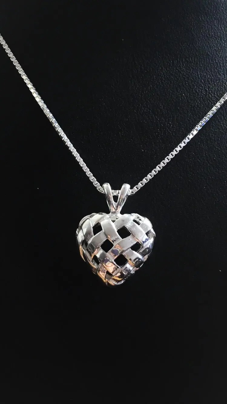 Flätat hjärta silver 9250746H