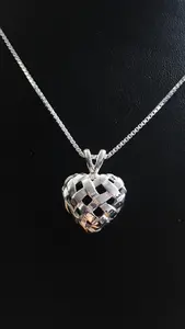 Flätat hjärta silver 9250746H