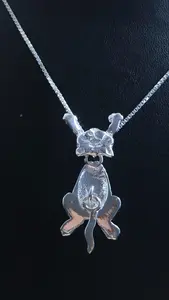 Katt med tre lösa delar silver 9250806H