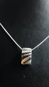Skrovlig rektangel silver 9250943H