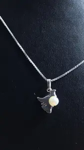 Fredsduva med pära - liten silver 9250951H