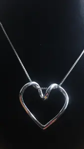 Trådhjärta - stort silver 9251435H