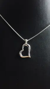 Hjärta på sne silver 9251515H