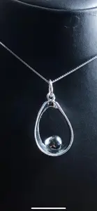 Oval med hematit silver 9251650H