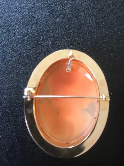 Camebrosch/hänge 10,1gr 18K 
