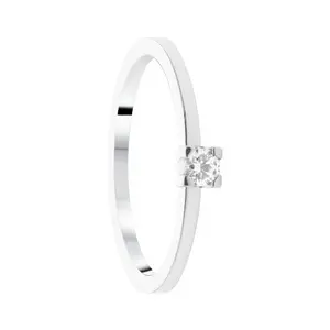 Solitär 0,10 Silver CZ