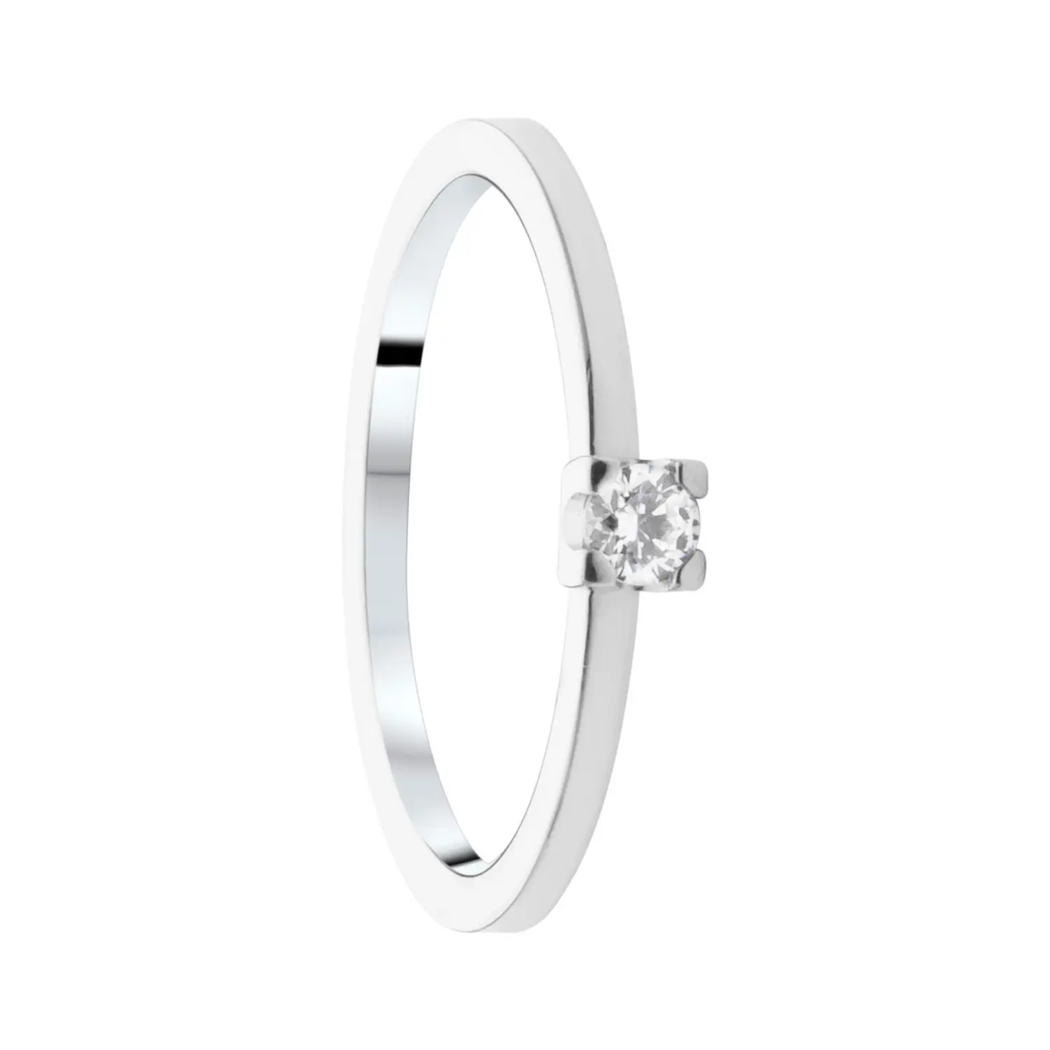 Solitär 0,25 Silver CZ