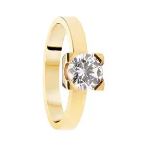 Solitär 1,00 18K CZ
